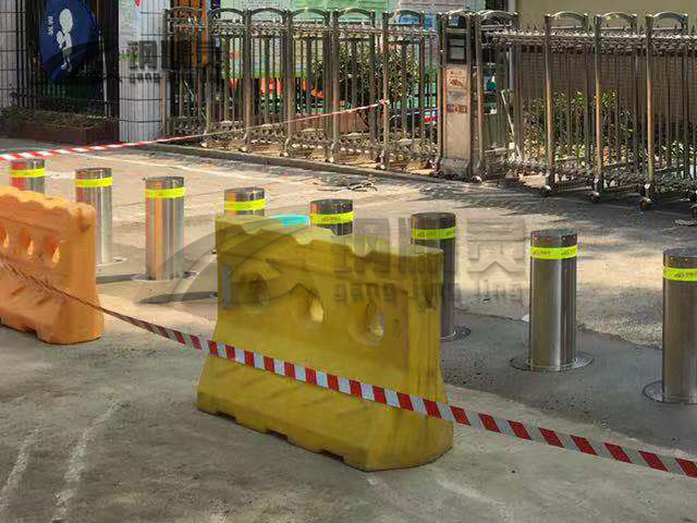 湖北学校电动升降路桩 挡车升降路桩 武汉自动升降柱